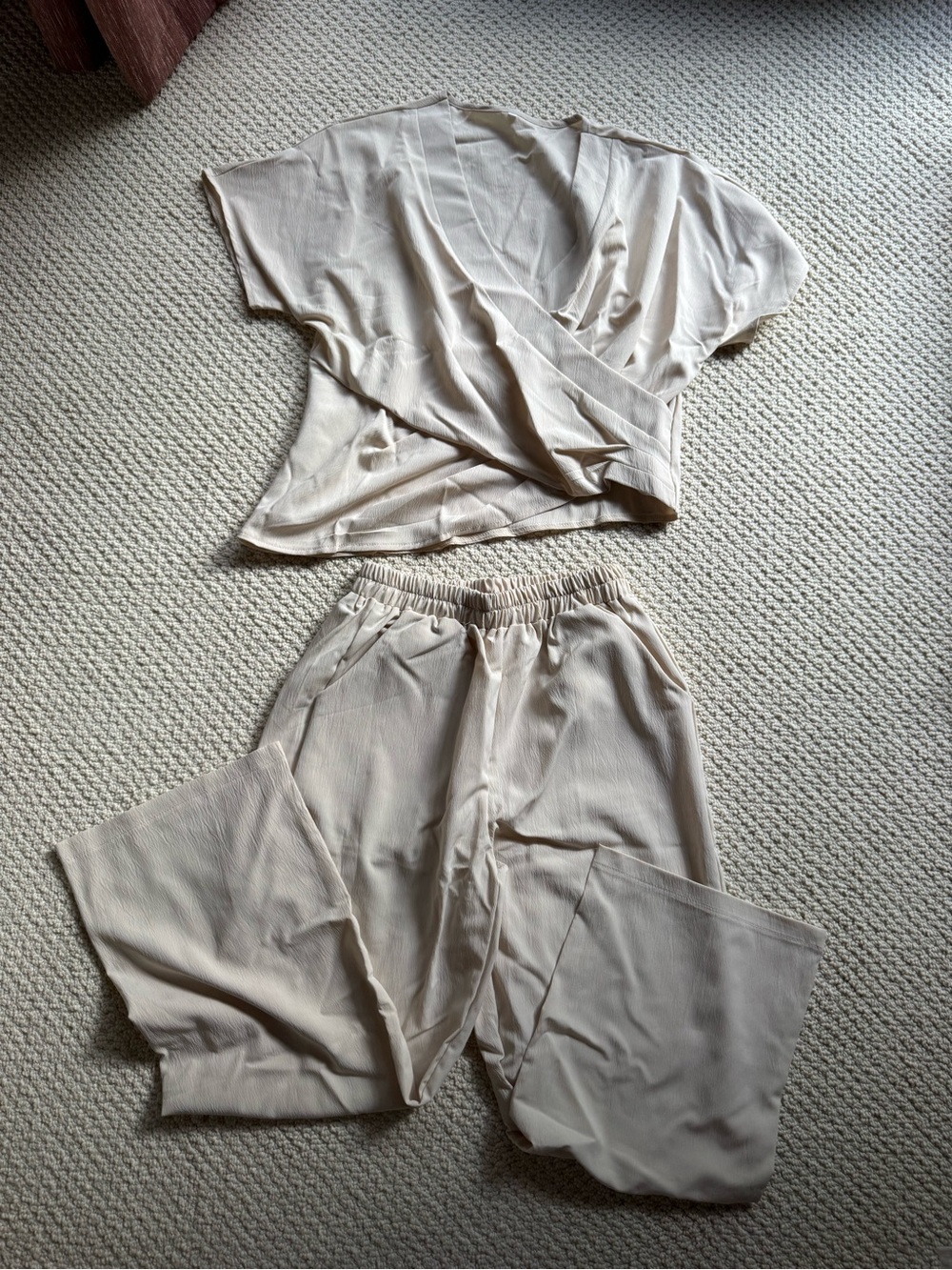 NWOT Neutral Relaxed Set - Blouse and Pant